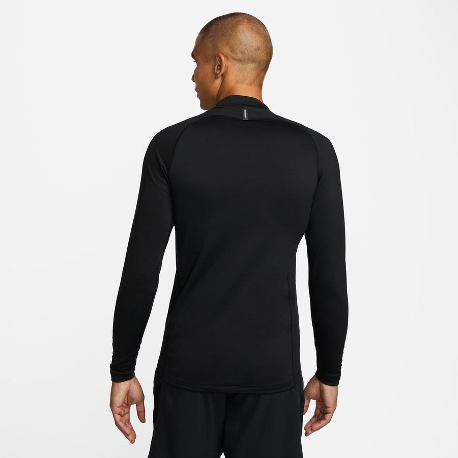 Nike Pro Warm Compression Mock - Noir/Blanc Manches Longues