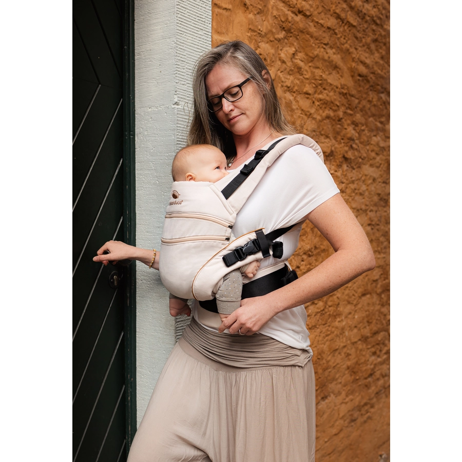 manduca Babytrage XT Cotton Denimpowder-Toffee