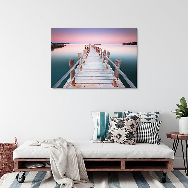 Toile ponton couché de soleil 70 x 100 cm