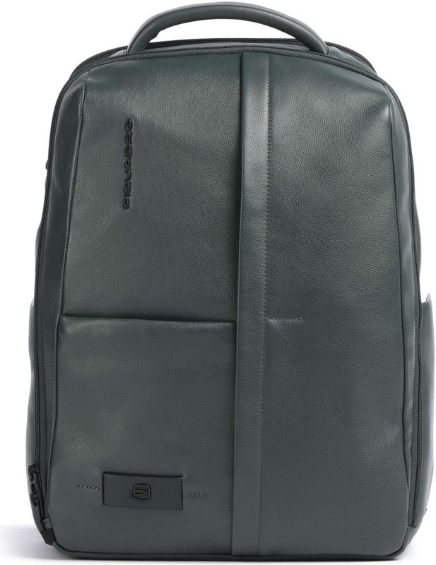 Piquadro - Laptop en iPad Backpack - Groen - Met Connequ Pocket en RFID Bescherming