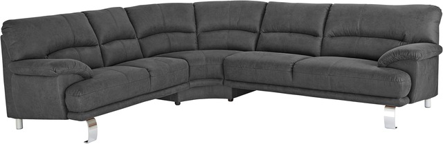 TRENDMANUFAKTUR Ecksofa »Cecilia II, in italienischen Design, bequem, hoher Sitzkomfort, L-Form« extrabreite Armlehnen für noch mehr Sitzkomfort