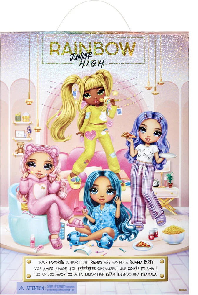 JUNIOR HIGH - POUPEE MANNEQUIN 22CM - VIOLET PYJAMA PARTY