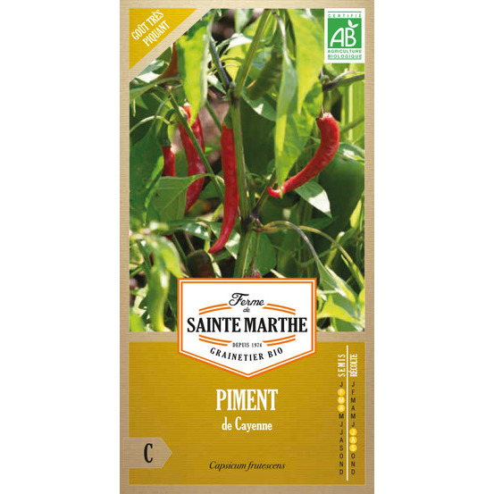 Graines de piment de Cayenne Bio en sachet
