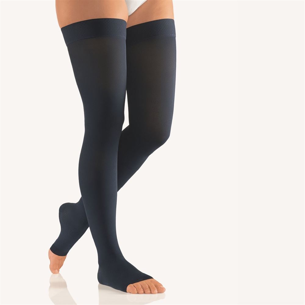 BORT Vital AG KKL2 III offene Spitze weit-normal marine Noppenhaftband 1 Paar