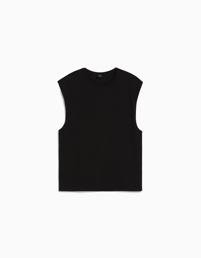 Camiseta oversized sem mangas