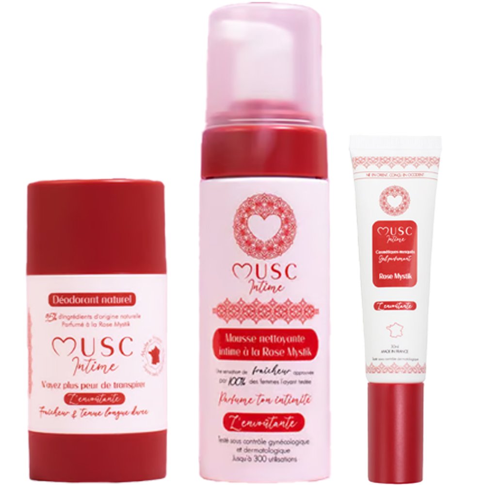 Parfum intime, mousse nettoyante & déodorant - L'Envoûtante - Rose