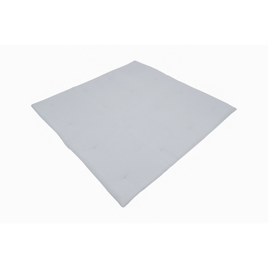 Ullenboom Krabbeldecke & Laufgittereinlage Waffelpiqué 140X140 cm Grau