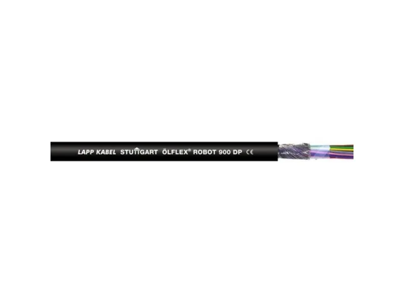 LAPP 28136/100 Slæbekædekabel ÖLFLEX® ROBOT 900 DP 10 x 0.34 mm² Sort 100 m
