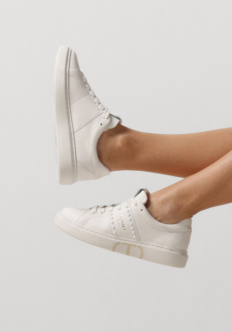 TWINSET MILANO witte twinset milano lage sneakers 241tcp014