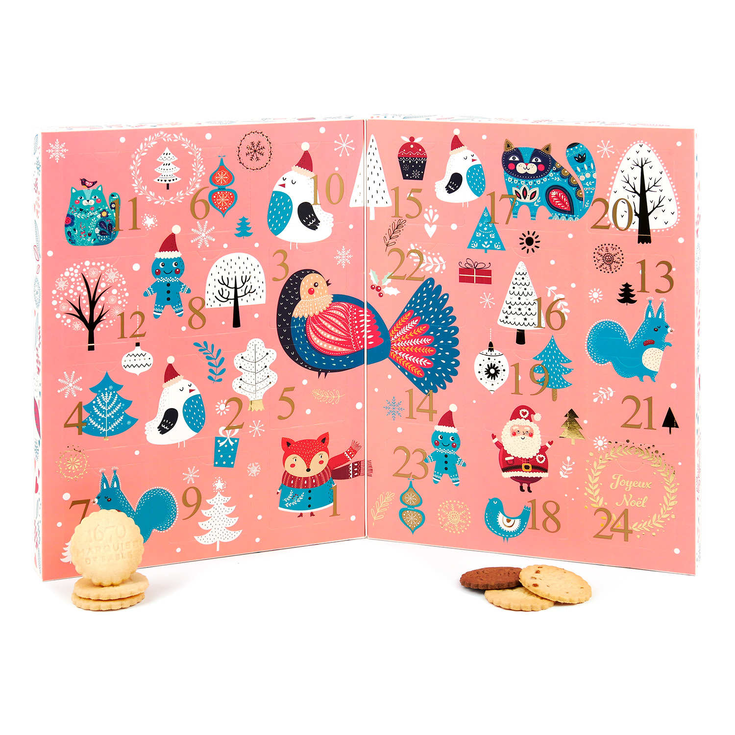 Calendrier de l'Avent biscuits sablés - La Sablésienne