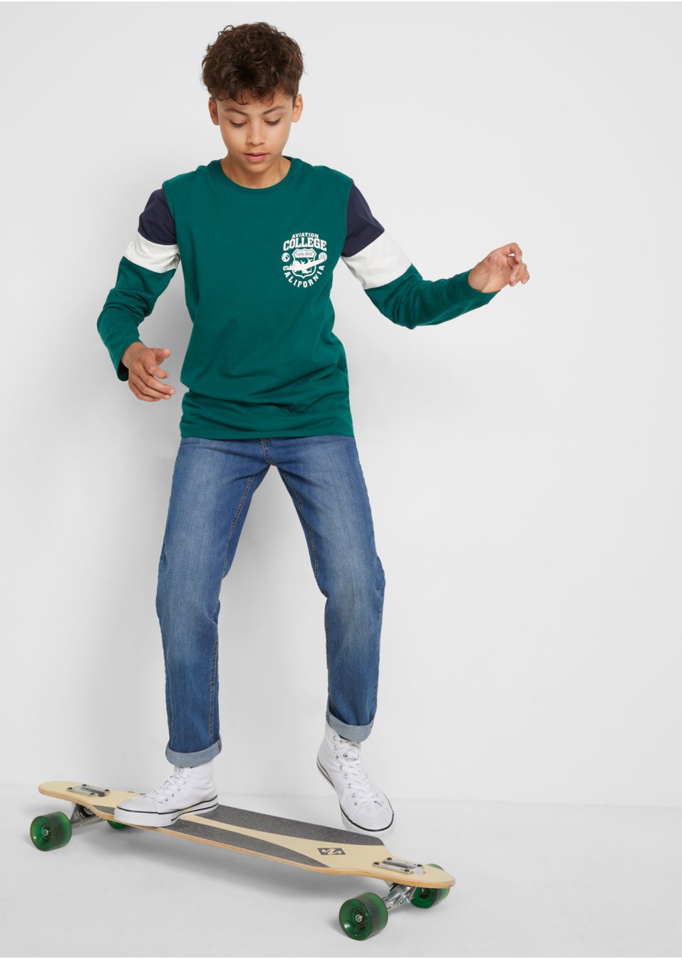 Lot de 2 T-shirts manches longues garçon