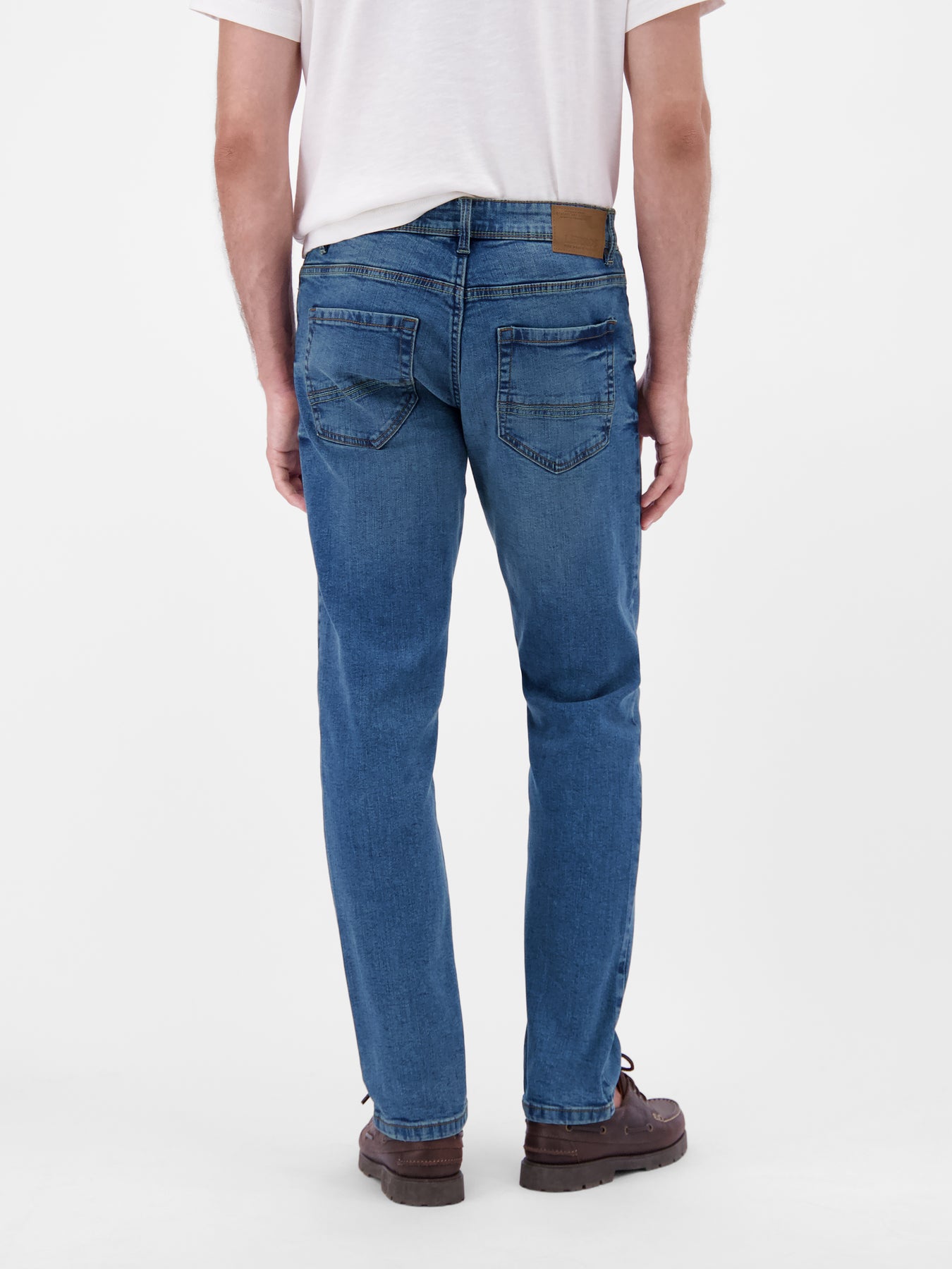 BAXTER 5-Pocket-Denim, RELAXED FIT, unifarben