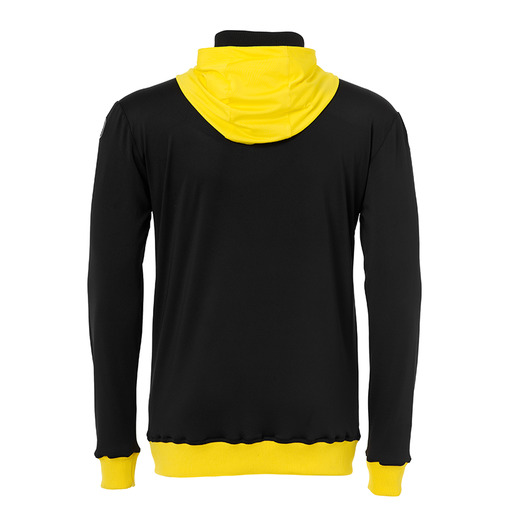 Jaqueta com capuz Goal Tec preta/amarela limão Uhlsport