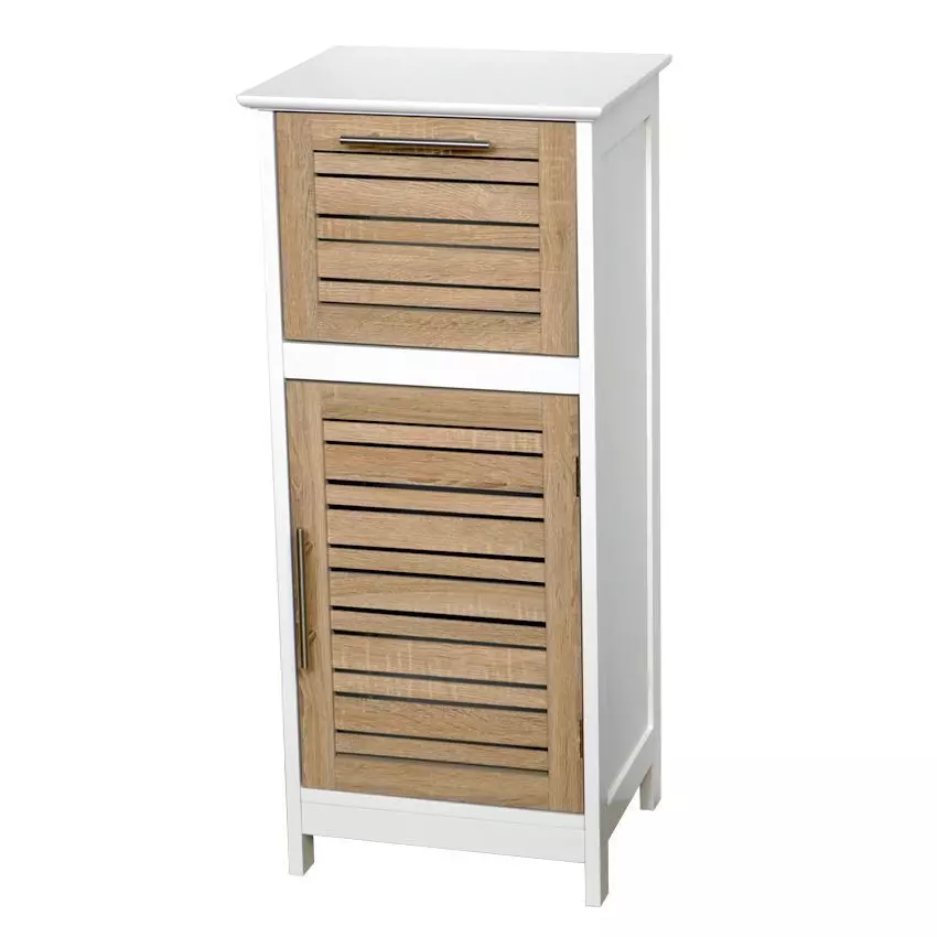 Meuble bas de salle de bain (37 x H83 cm) Stockholm Bois