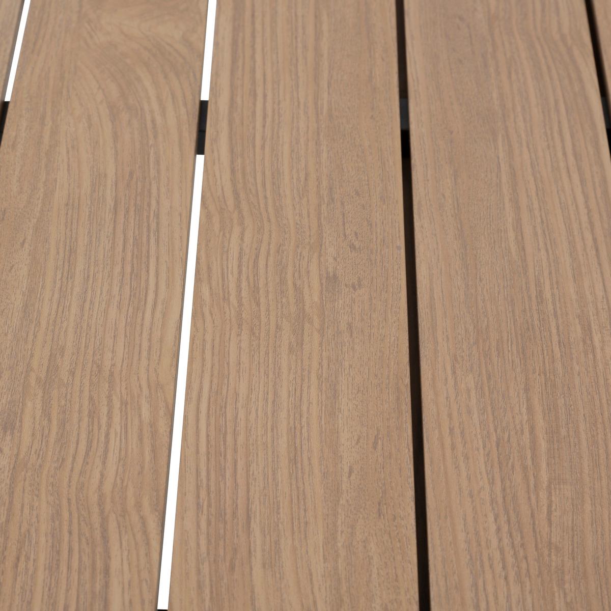 TABLE EVASION EXTENSIBLE ALUMINIUM HONEY GRAPHITE 8 PLACES