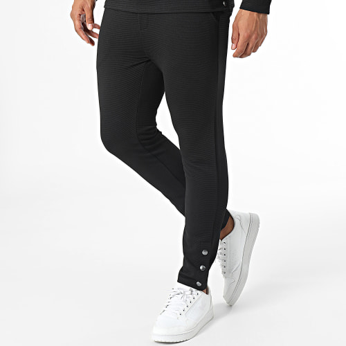 Ensemble Tee Shirt Manches Longues Et Pantalon Jogging Noir