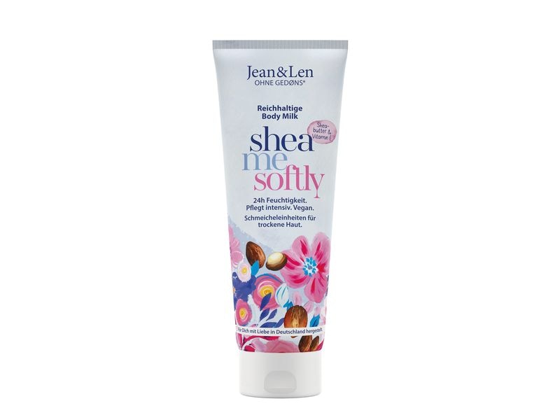 Jean & Len Body Lotion Sheabutter 250 ml1 Stück Natürliche reichhaltige Körperlotion für trockene und sensible Haut