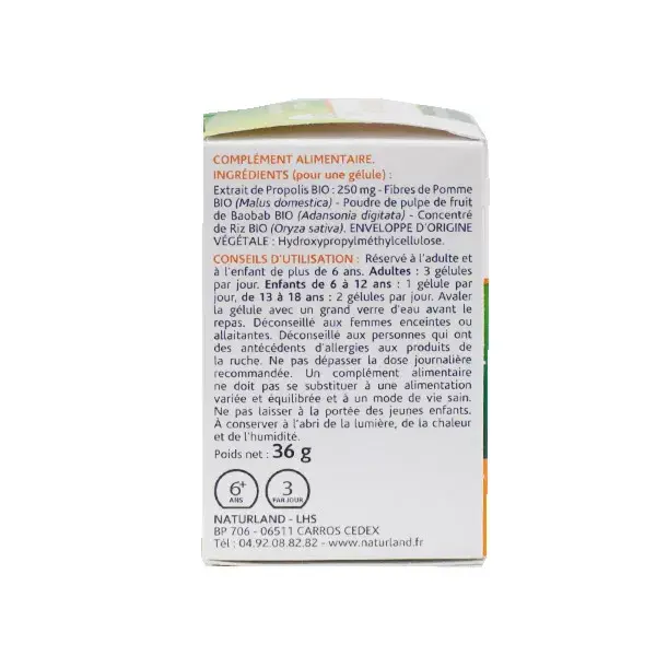 Naturland Própolis Orgânica 75 cápsulas vegetais