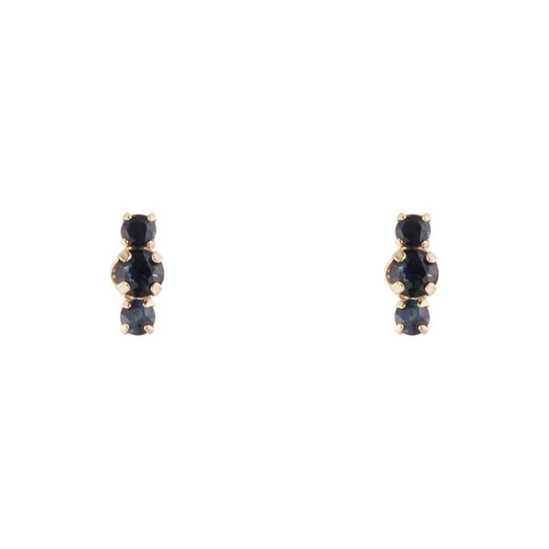 Boucles d'oreilles Or jaune  et pierres