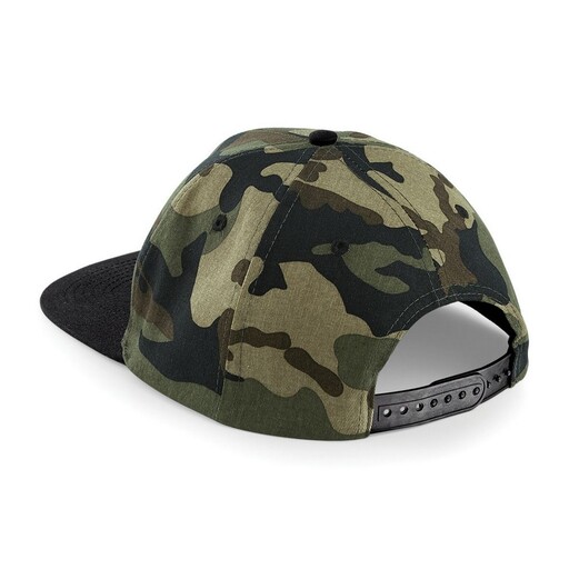 Boné Beechfield Retro Camuflado de Aba Reta (Pacote com 2)