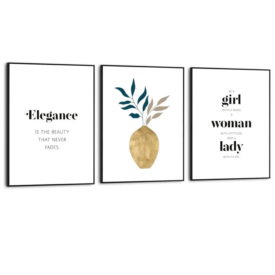 Set poster met lijst - Elegant