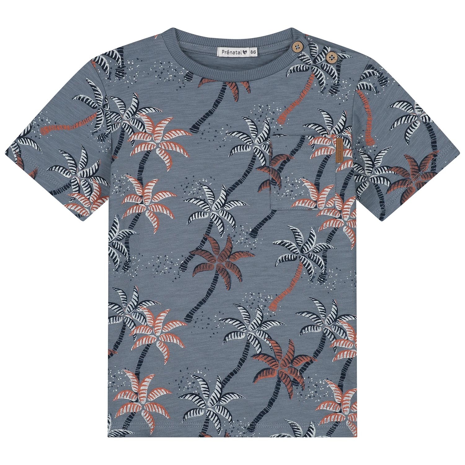 Prénatal baby T-shirt korte mouwen all over print multi