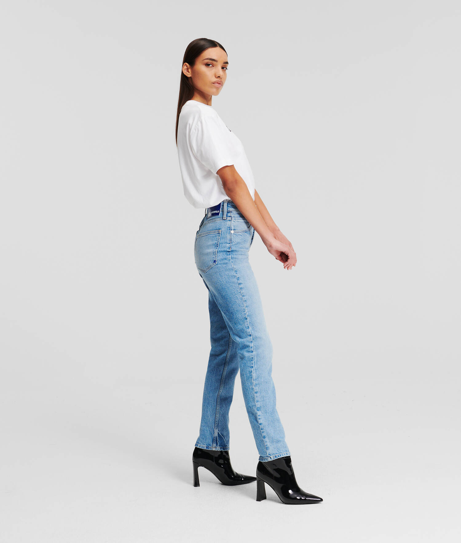 JEAN TAILLE HAUTE FUSELÉ KLJ