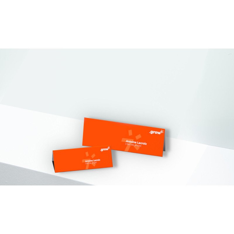 Chevalet porte-nom Avery papier 45 x 120 mm - Boîte de 40
