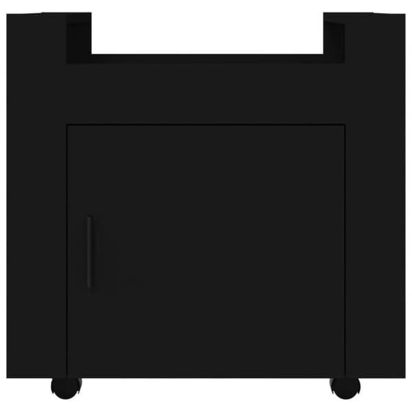 vidaXL Tralle til skrivebord svart 60x45x60 cm konstruert tre