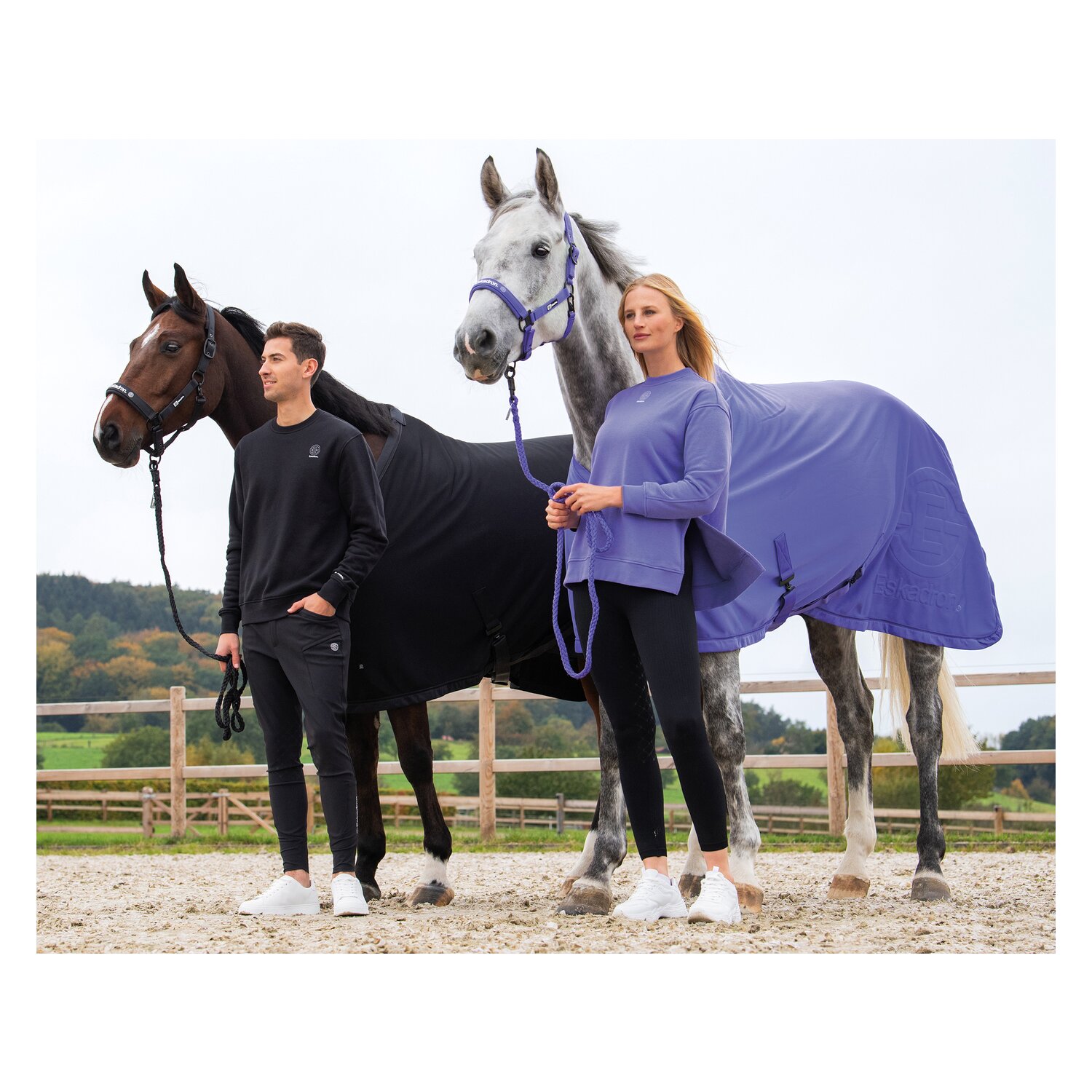 ESKADRON Dynamic Abschwitzdecke Dura Emblem - purple