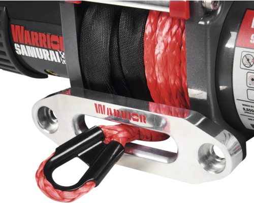 Warrior Short Drum 9500LB / 4,3 t 12V elektrische lier met synthetisch touw