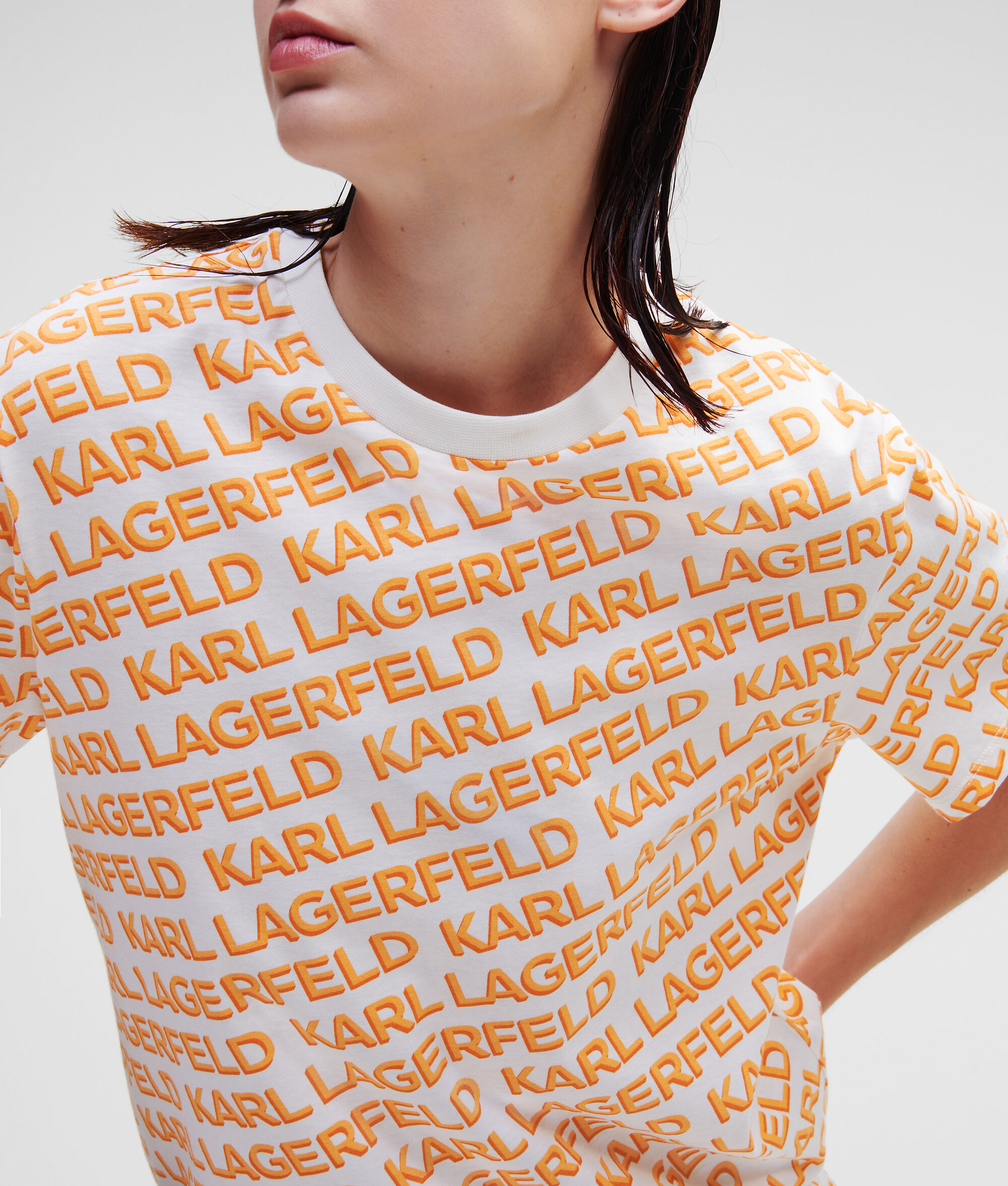 T-SHIRT AVEC LOGO KARL FAÇON ALL-OVER