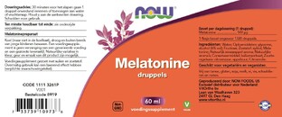NOW Melatonine Druppels 60ML