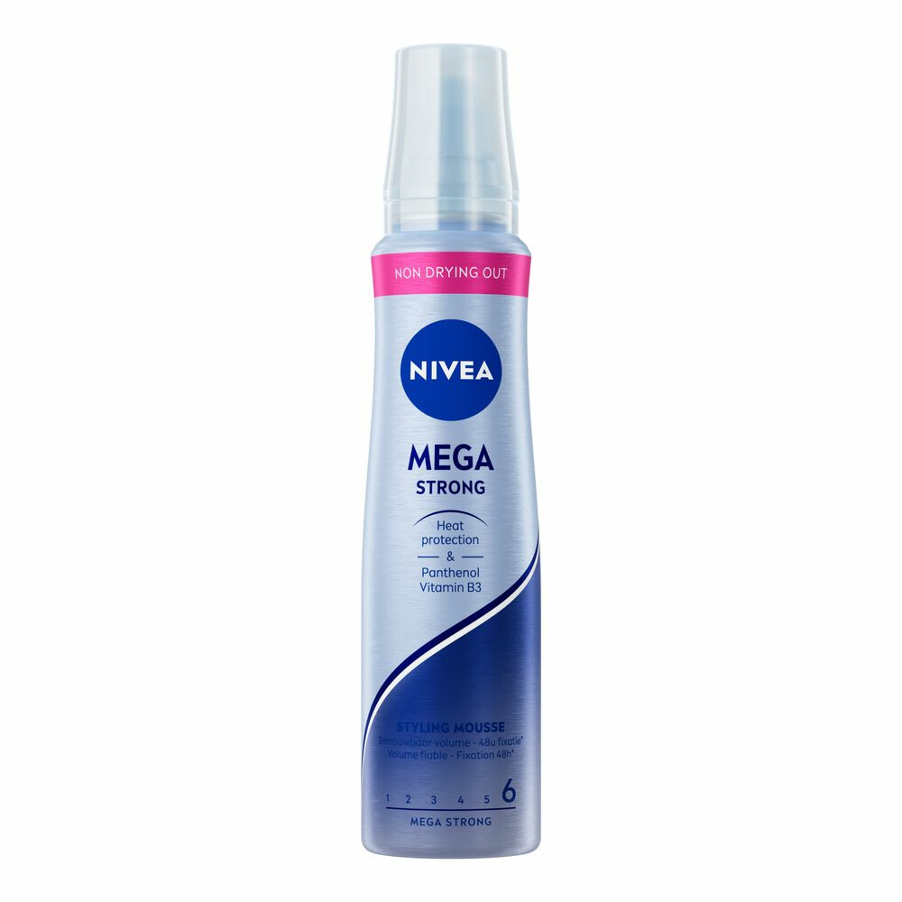6x Nivea Haarmousse Mega Strong150 ml