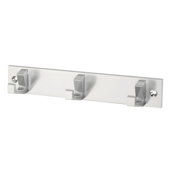 Siro kapstok 3 haken Kristel aluminium 210 mm