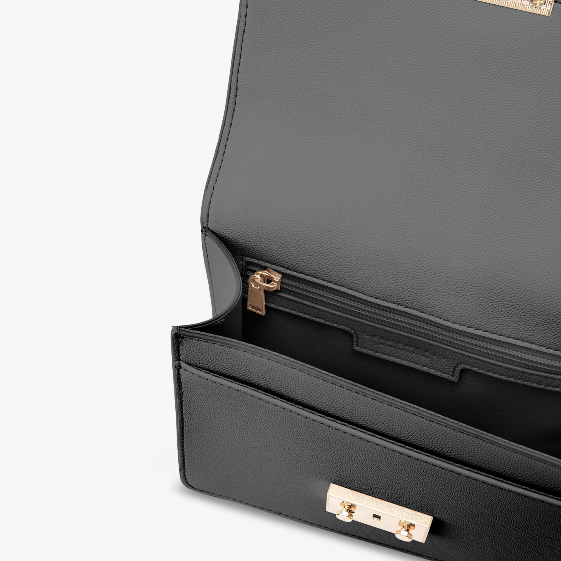 SEIDENFELT Roros Damen Abendtasche schwarz