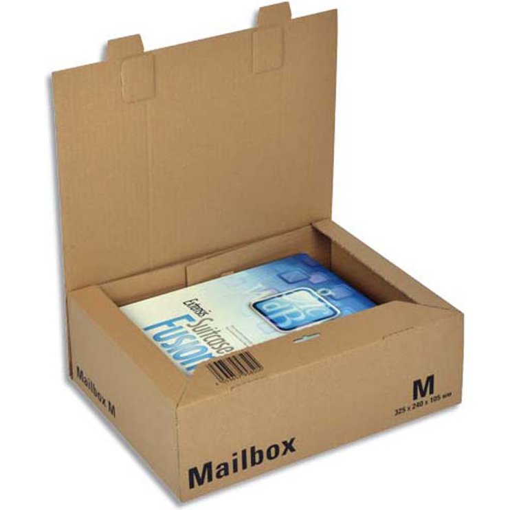 Boite d expedition postale colompac format medium dim 32 5 x 24 x 10 5 cm