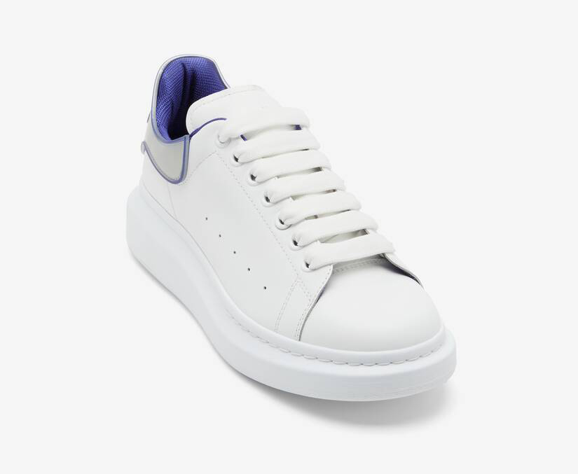Alexander McQueen Men's Oversized Sneaker in White/utopian Blue