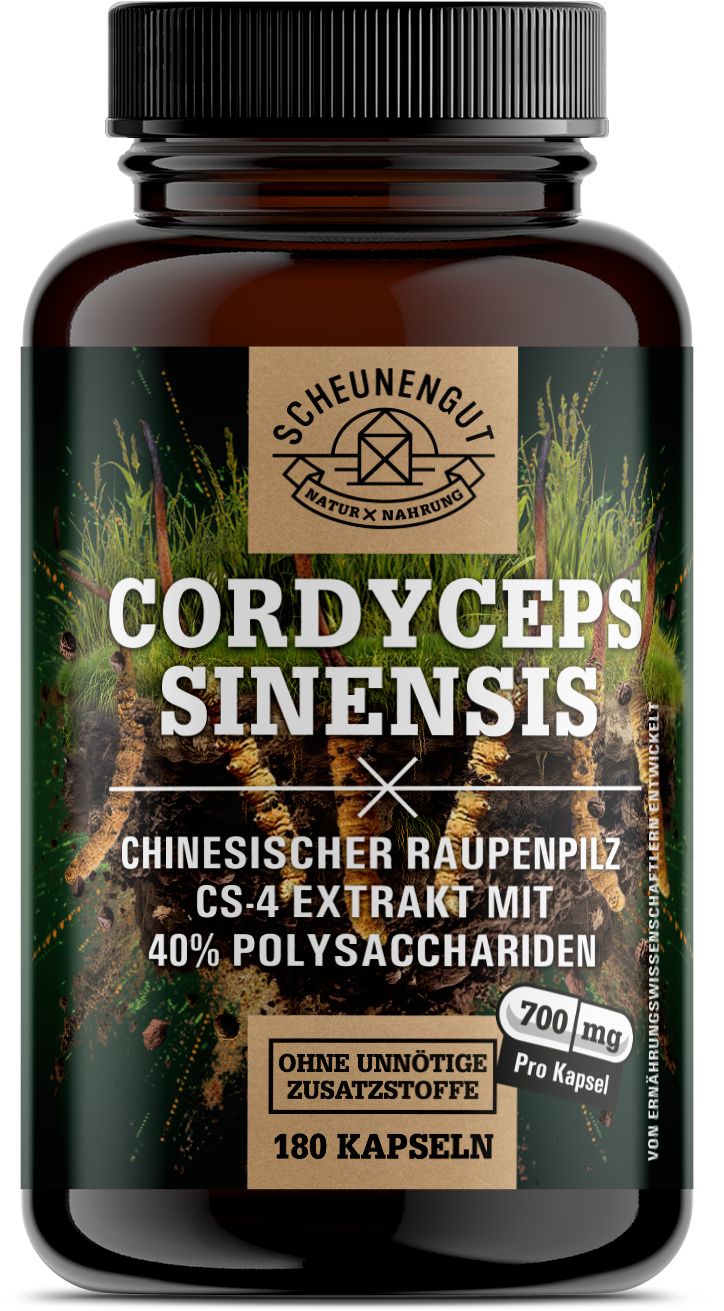 Scheunengut® Cordyceps Sinensis CS-4 Extrakt | 10:1 Raupenpilz Extrakt mit 40% Polysaccharide