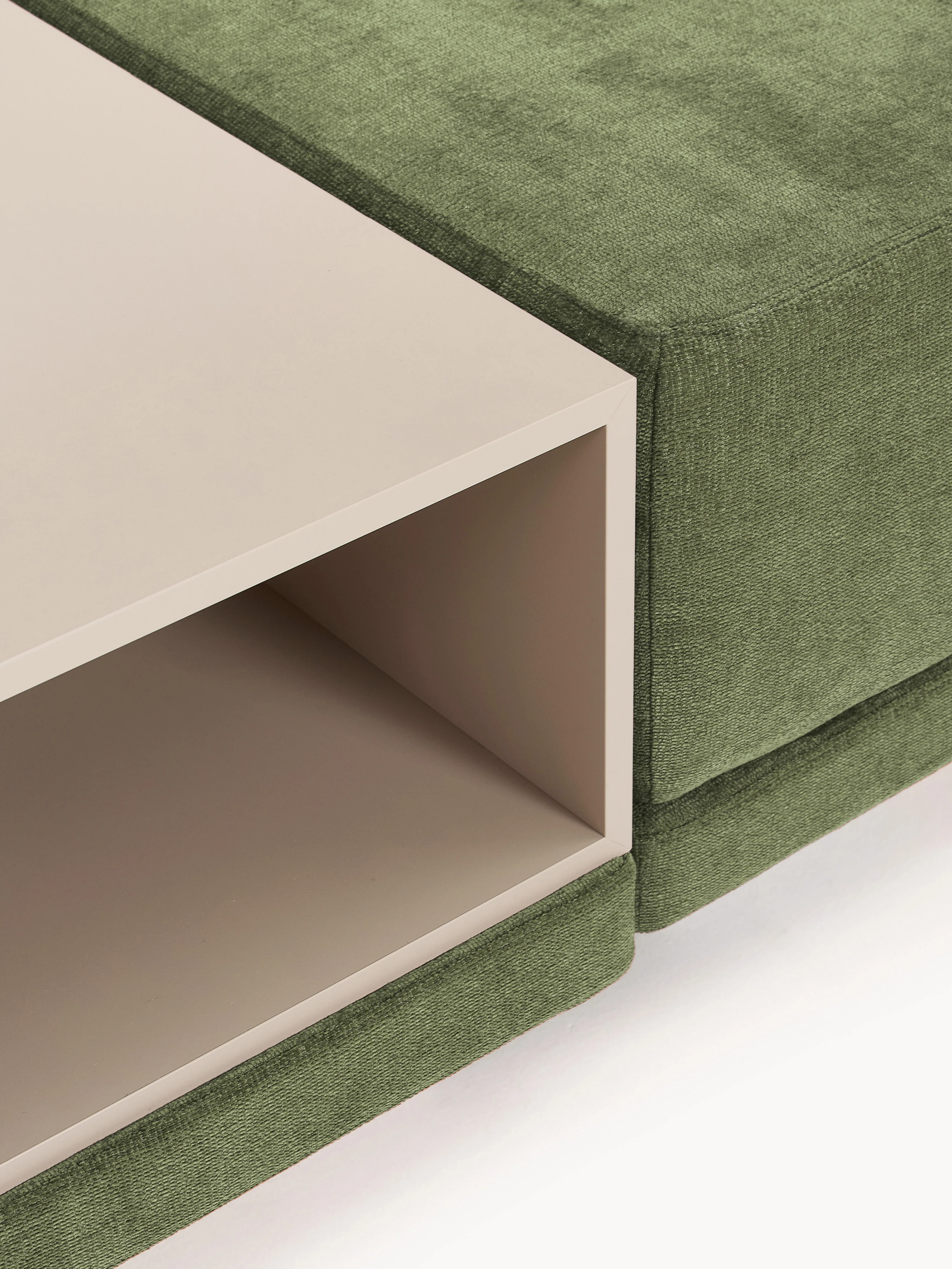Modulaire bank Colin (4-zits) met salontafel & poef
