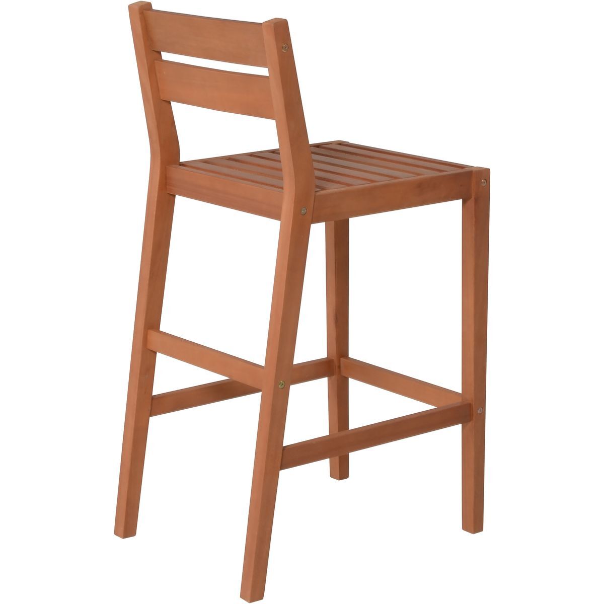 Barset MAINE - braun - Eukalyptus massiv - mit Sitzkissen