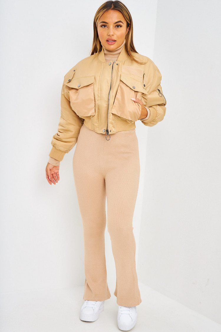 Bomber beige court