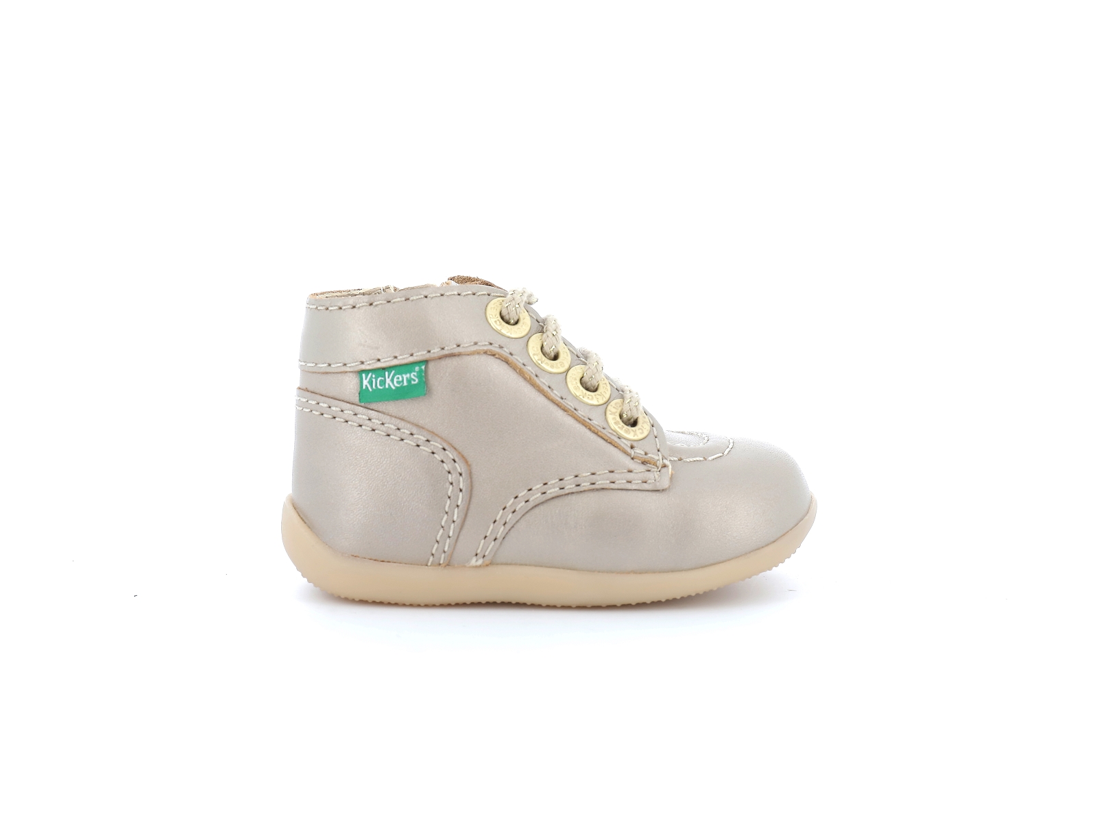 Kickers-BONZIP-2 830288 Cuir Or