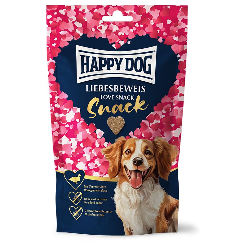 Happy Dog Snack Saint Valentin canard, pommes de terre