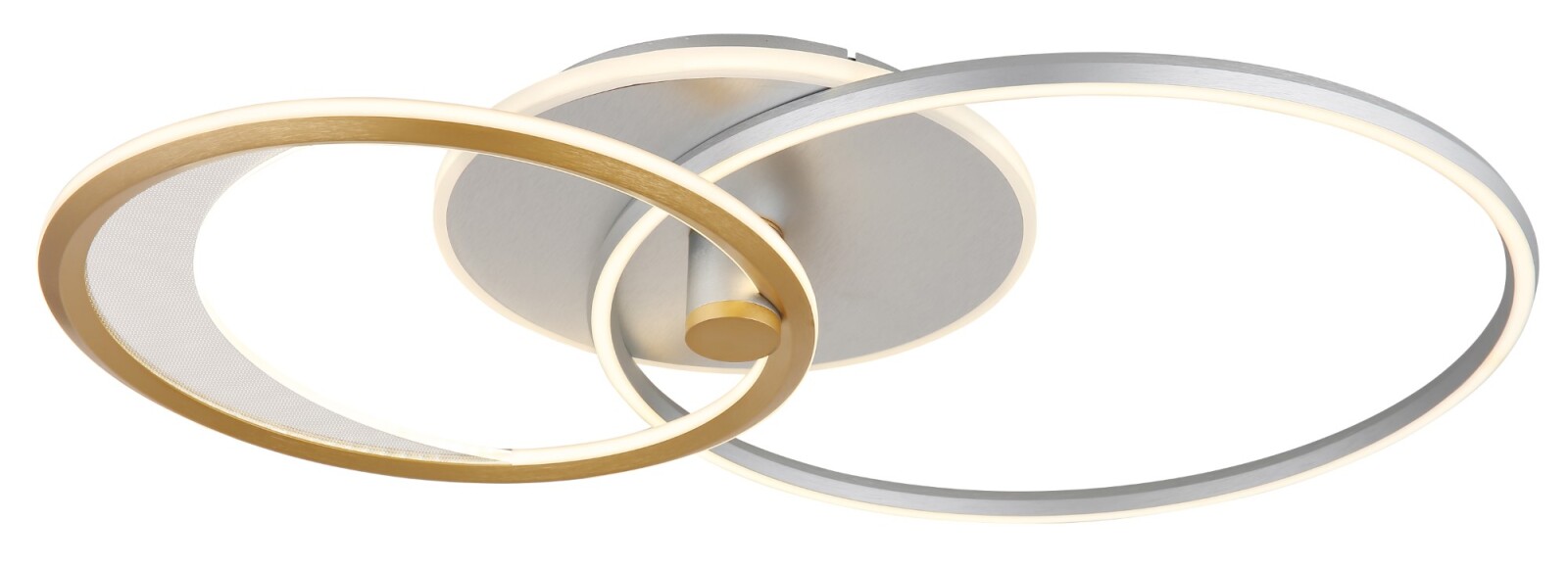 LED-Deckenleuchte - silber-gold - 81 cm