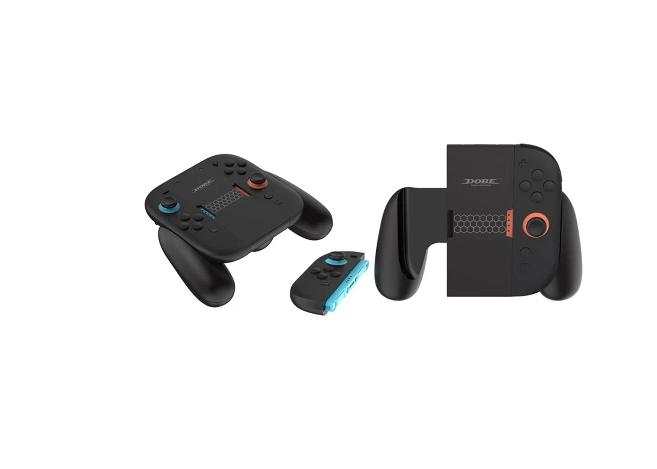Griff Halterung Gamepad Zubehör kompatibel für Nintendo Switch 2 / Joy-Con Controller / Gamepad Komfort Griffhalter - Schwarz