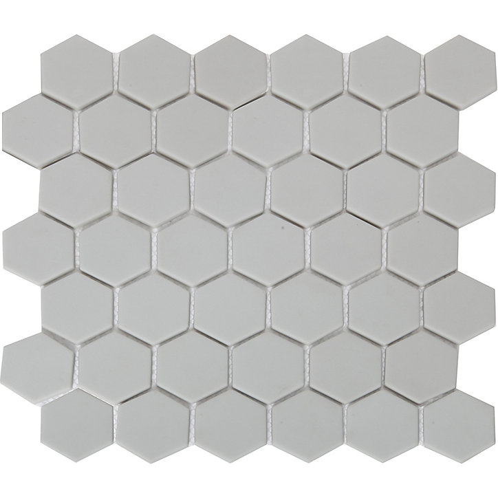Mosaïque gris clair 30x30cm Plain GoodHome