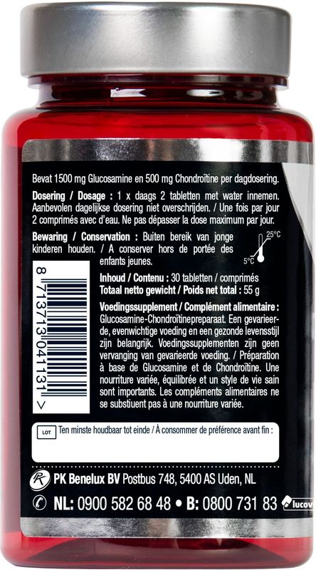 Lucovitaal Glucosamine Chondroïtine 1500/500mg Tabletten