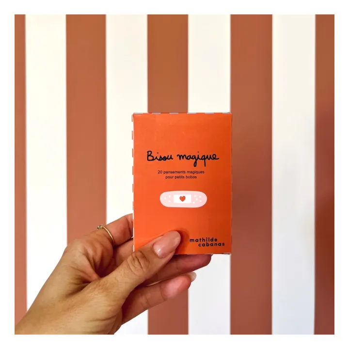 Mathilde Cabanas Pansements Bisou Magique - Pack de 20 | Rouge