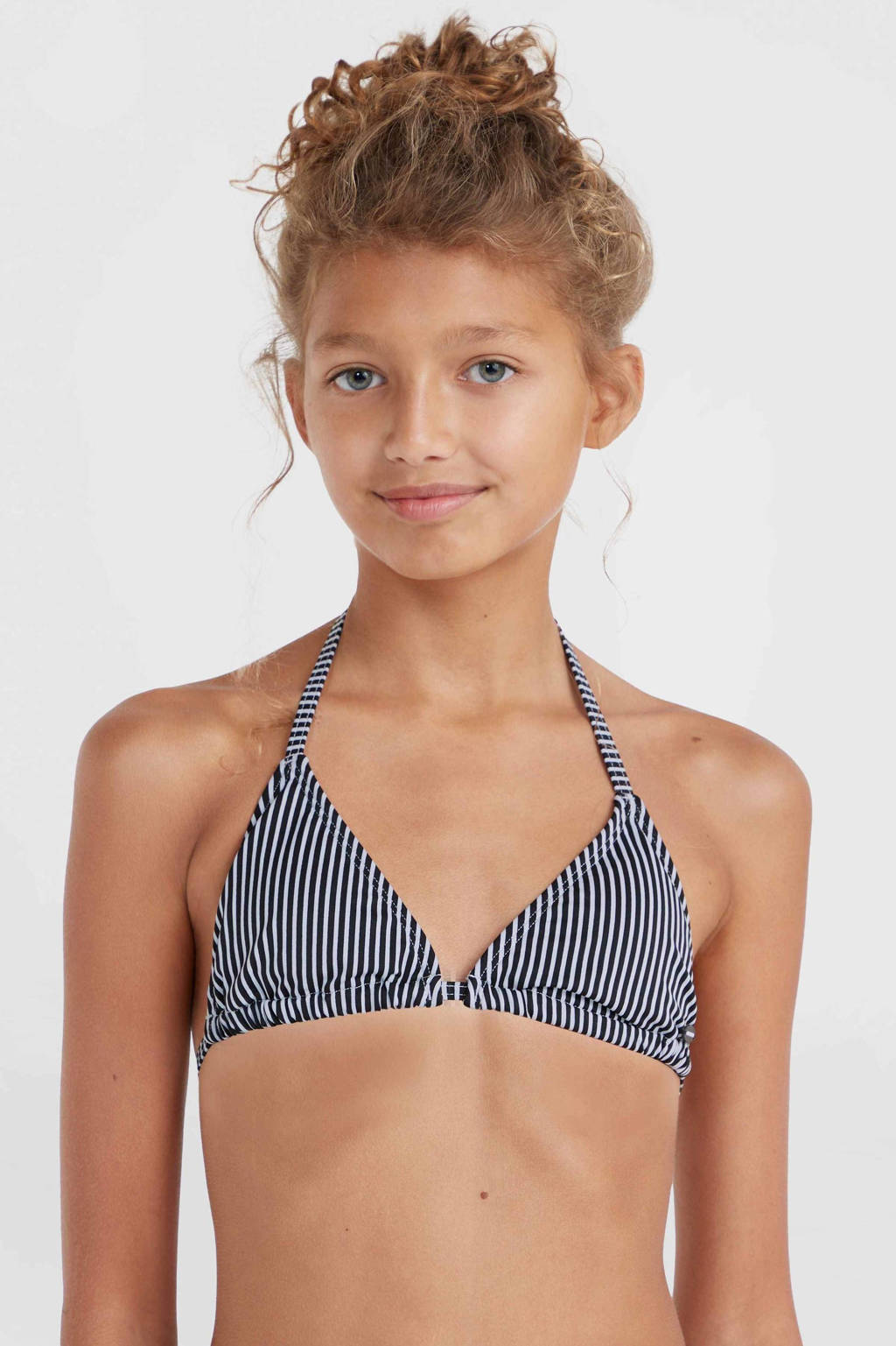 Leuke bikinitriangel bikini Essentials zwart/wit